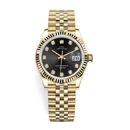 Classic Stainless Steel Analog Wristwatch