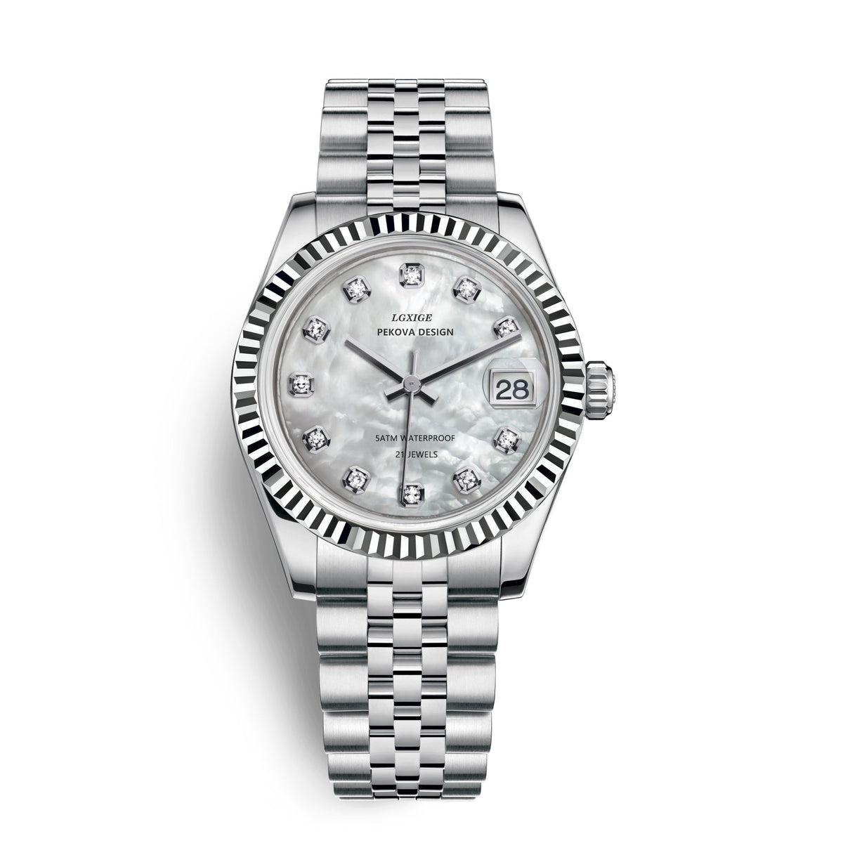 Classic Stainless Steel Analog Wristwatch