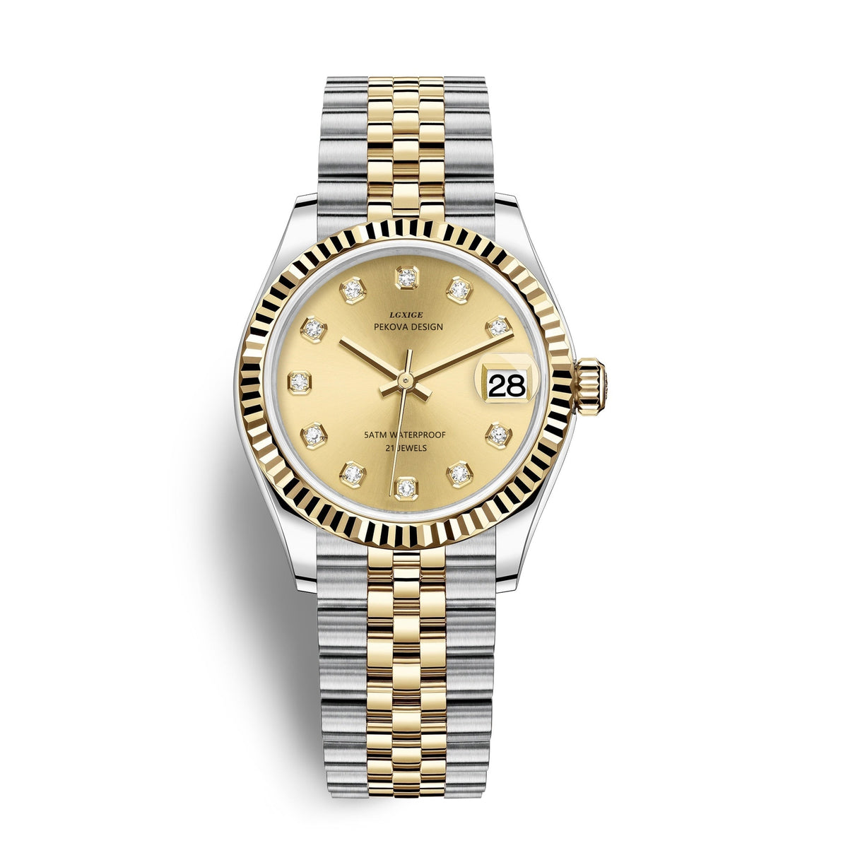 Classic Stainless Steel Analog Wristwatch
