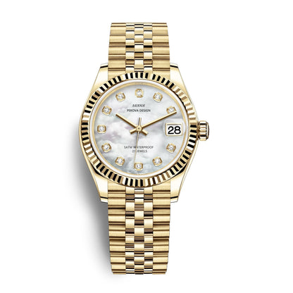 Classic Stainless Steel Analog Wristwatch