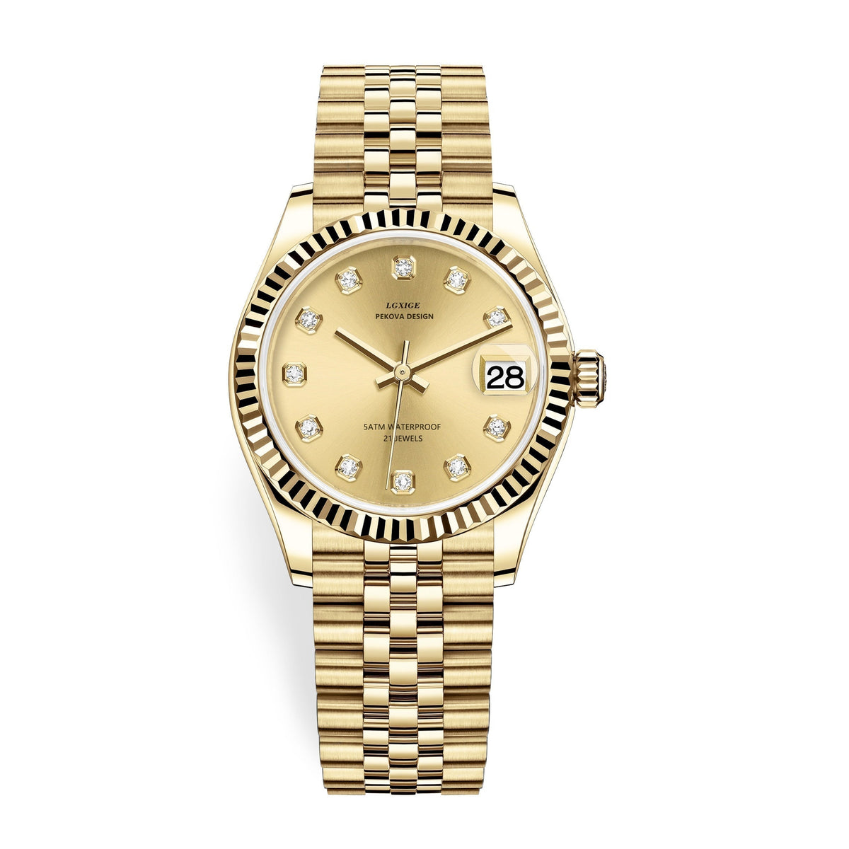 Classic Stainless Steel Analog Wristwatch