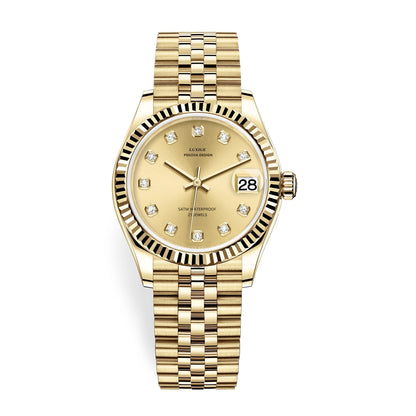 Classic Stainless Steel Analog Wristwatch