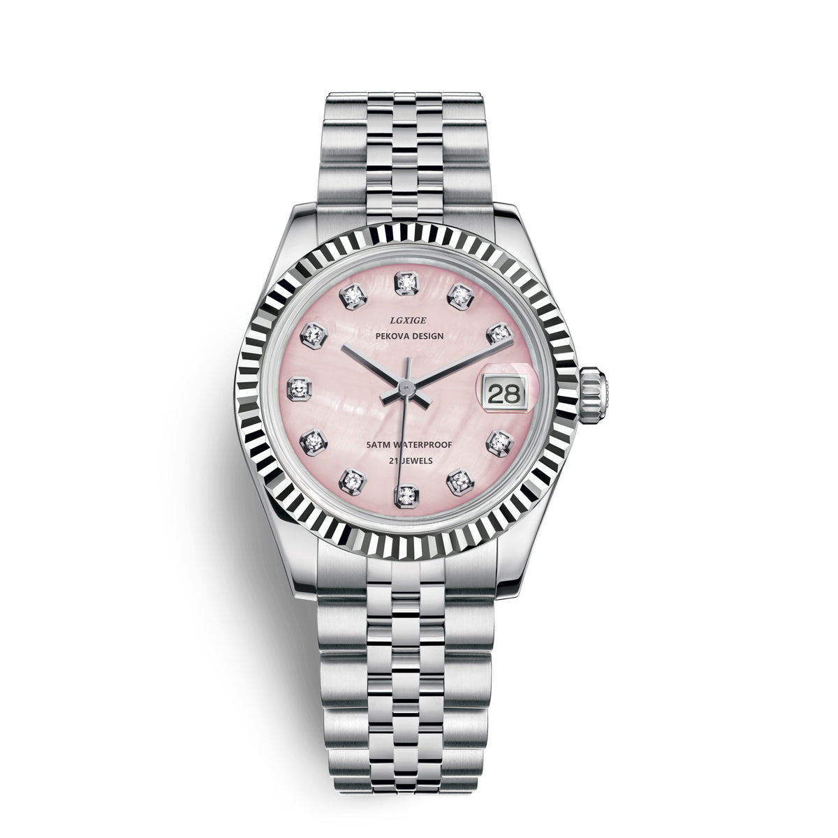 Classic Stainless Steel Analog Wristwatch