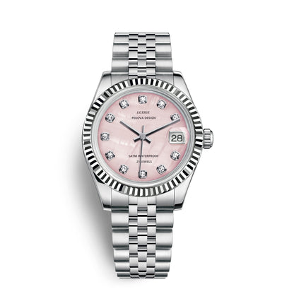 Classic Stainless Steel Analog Wristwatch