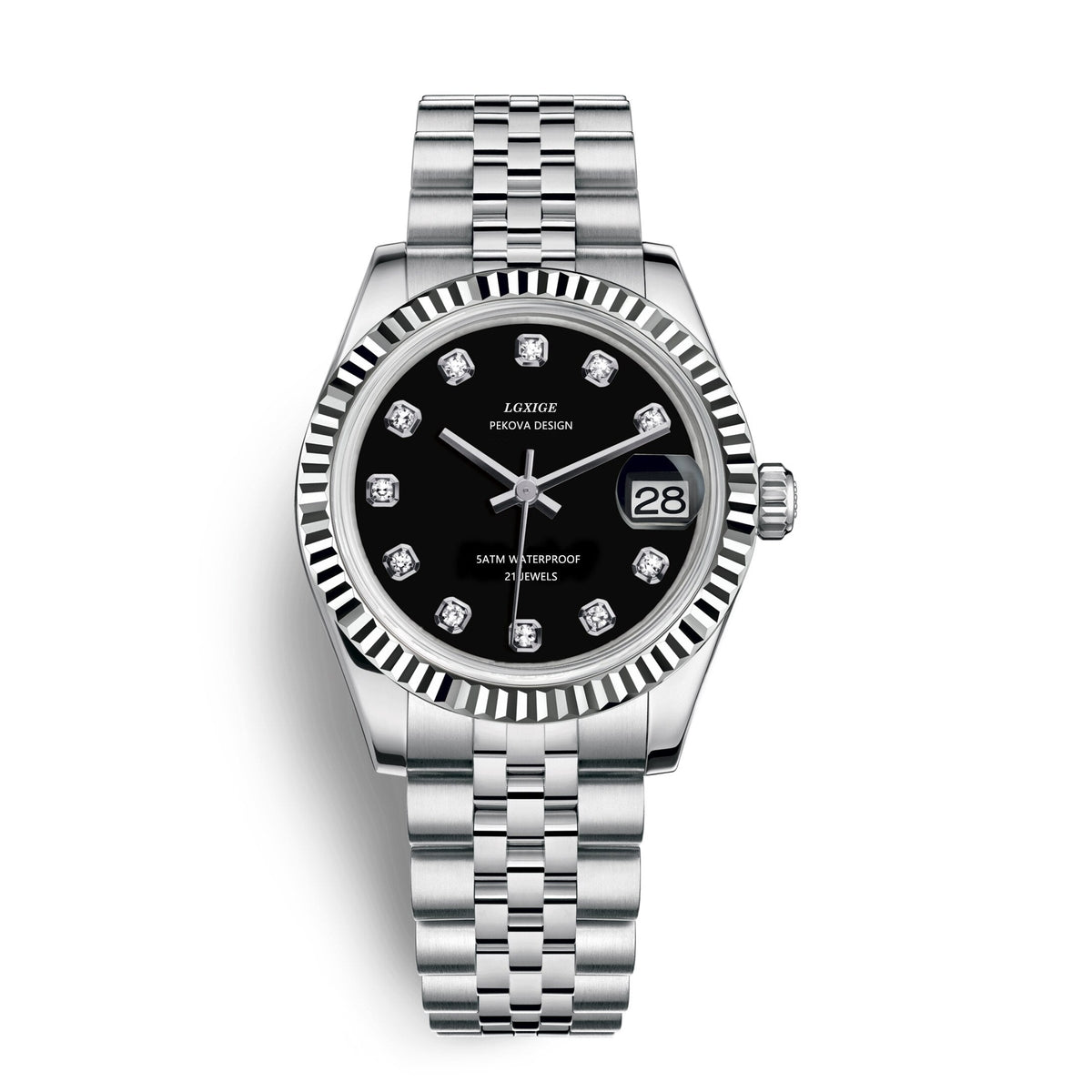Classic Stainless Steel Analog Wristwatch