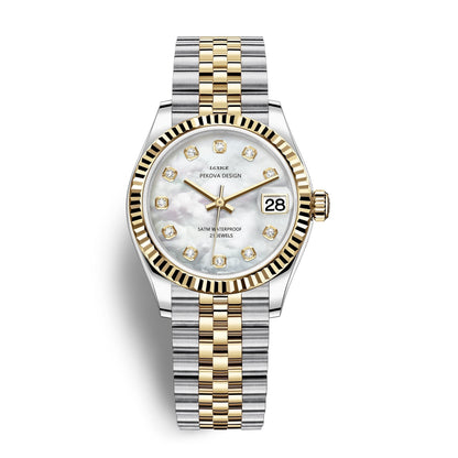 Classic Stainless Steel Analog Wristwatch