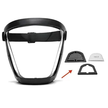 Clear Full Face Shield Anti Fog Protective Mask