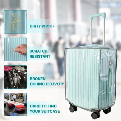 Clear Waterproof Suitcase Cover for Luggage Protection