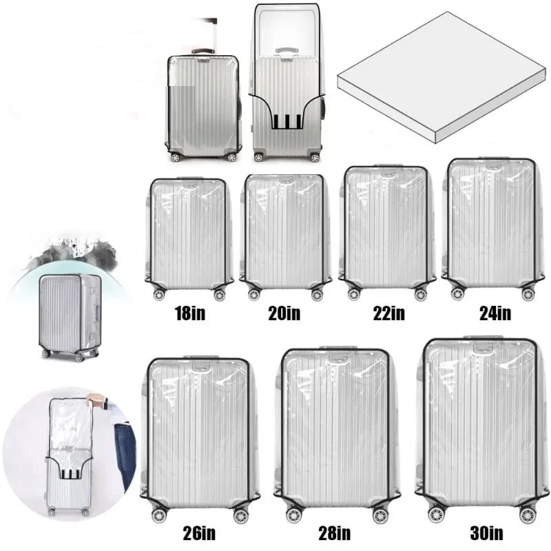 Clear Waterproof Suitcase Cover for Luggage Protection