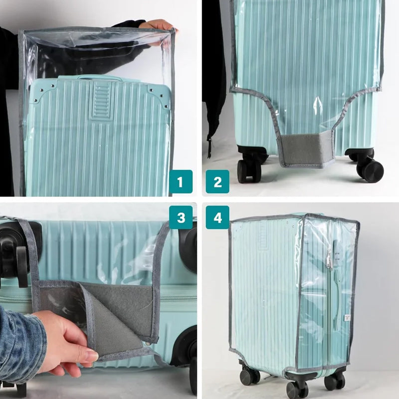 Clear Waterproof Suitcase Cover for Luggage Protection