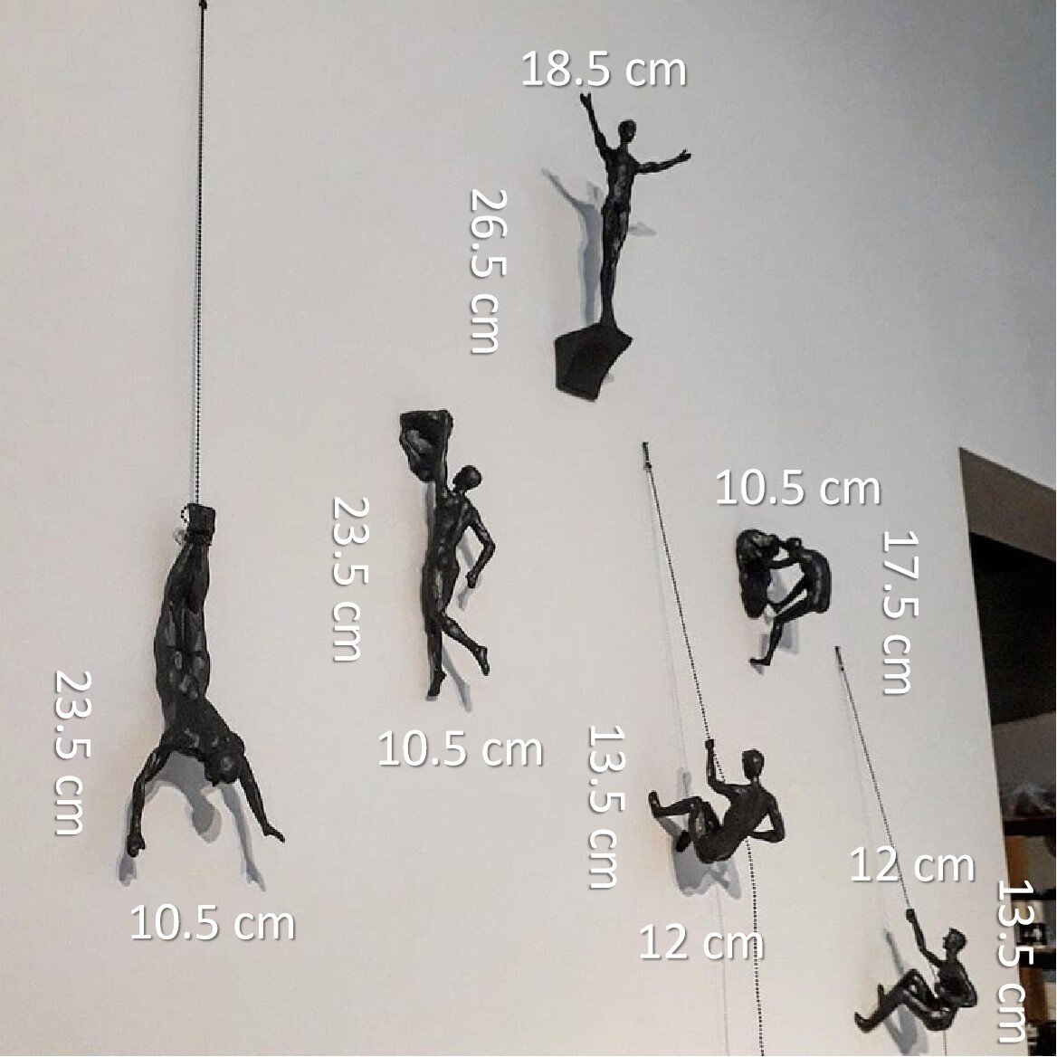 Climbing Wall Sculpture Modern Decorative Wall Art