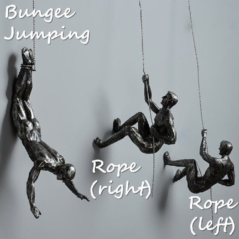 Climbing Wall Sculpture Modern Decorative Wall Art