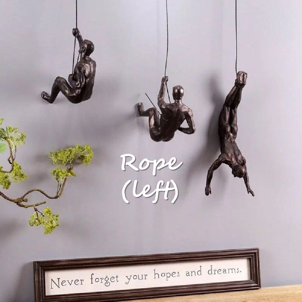 Climbing Wall Sculpture Modern Decorative Wall Art