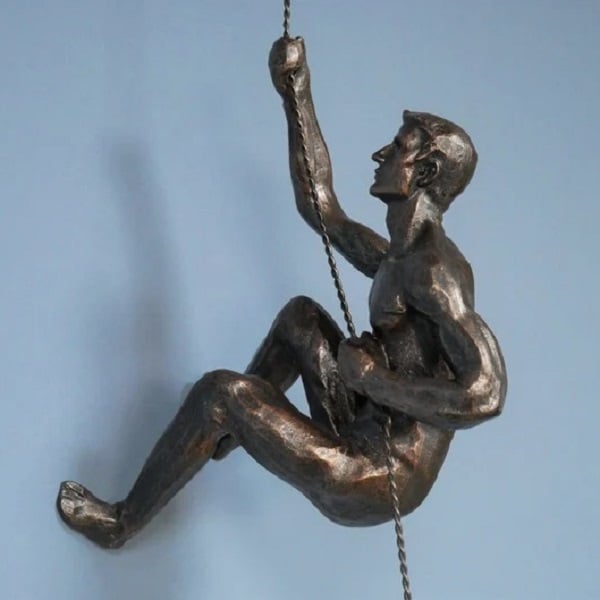 Climbing Wall Sculpture Modern Decorative Wall Art