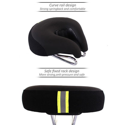 Comfort Gel Bicycle Saddle with Thick Padding for Mountain Bikes