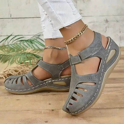 Comfort Support Wedge Sandals with Open Toe Design