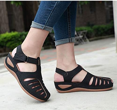 Comfort Support Wedge Sandals with Open Toe Design