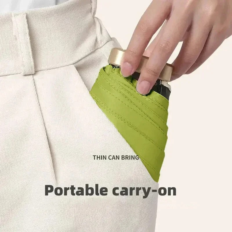 Compact Foldable Mini Umbrella UV Protection Wind Resistant