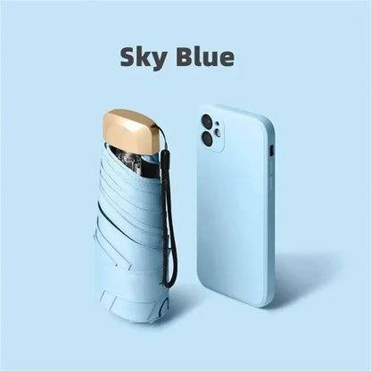 Compact Foldable Mini Umbrella UV Protection Wind Resistant