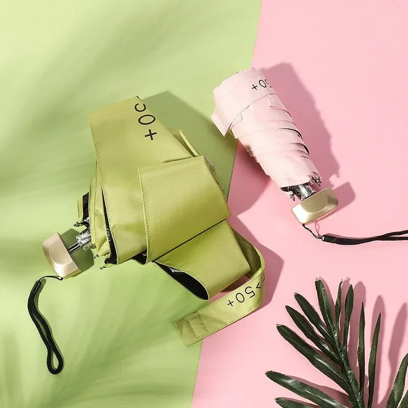 Compact Foldable Mini Umbrella UV Protection Wind Resistant