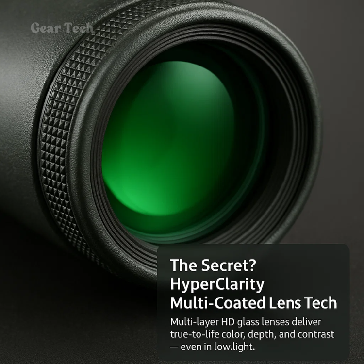 Compact Ultra Zoom Monocular Telescope HD Portable Long Range Viewing Device Lightweight Outdoor Hiking Birdwatching Sports Lens