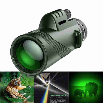 Compact Ultra Zoom Monocular Telescope HD Portable Long Range Viewing Device Lightweight Outdoor Hiking Birdwatching Sports Lens