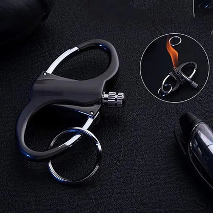 Compact Windproof Survival Lighter Keychain with Carabiner