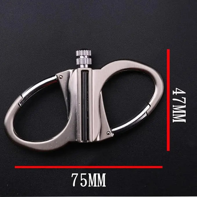 Compact Windproof Survival Lighter Keychain with Carabiner