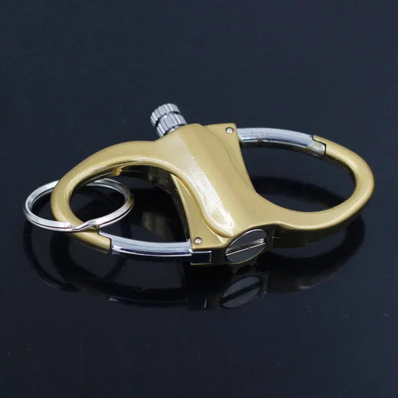 Compact Windproof Survival Lighter Keychain with Carabiner
