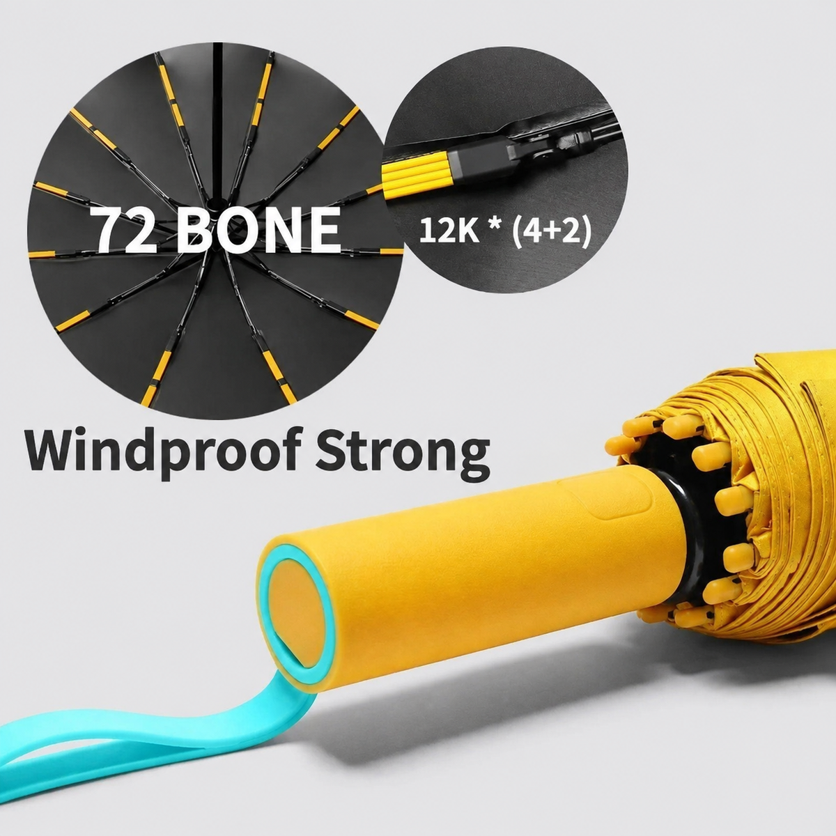 Compact Windproof Waterproof Pocket Umbrella with UV Protection