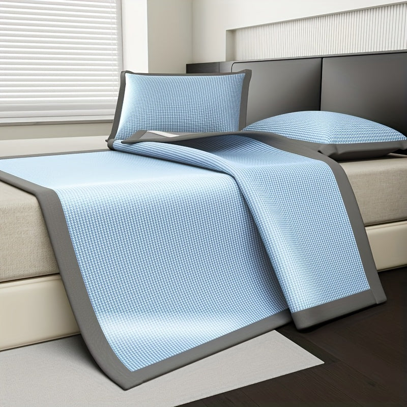 Cooling Mattress Protector with Ice Silk Fabric and Breathable Bed Cover