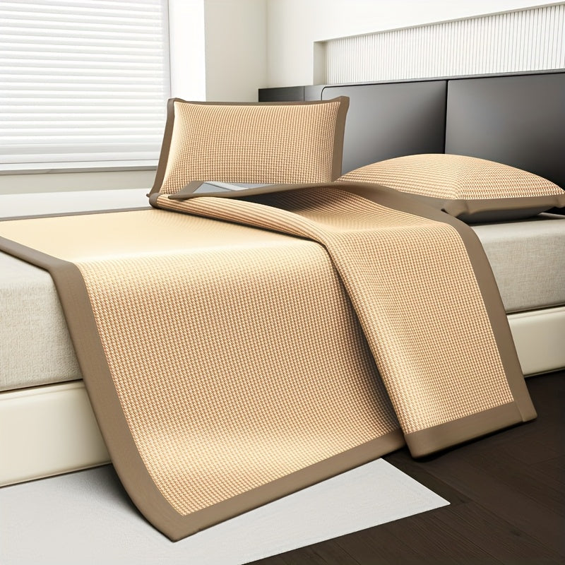Cooling Mattress Protector with Ice Silk Fabric and Breathable Bed Cover