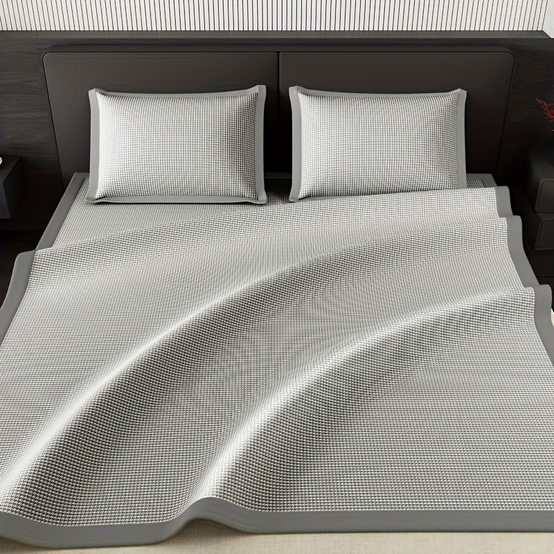 Cooling Mattress Protector with Ice Silk Fabric and Breathable Bed Cover