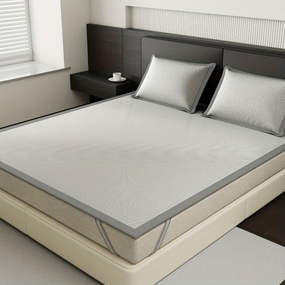 Cooling Mattress Protector with Ice Silk Fabric and Breathable Bed Cover