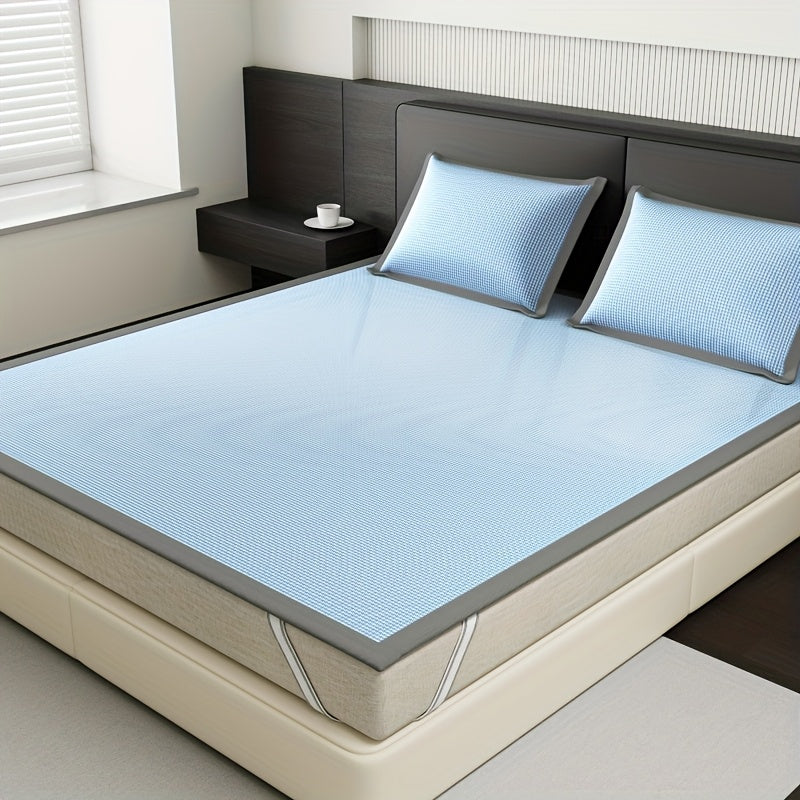 Cooling Mattress Protector with Ice Silk Fabric and Breathable Bed Cover