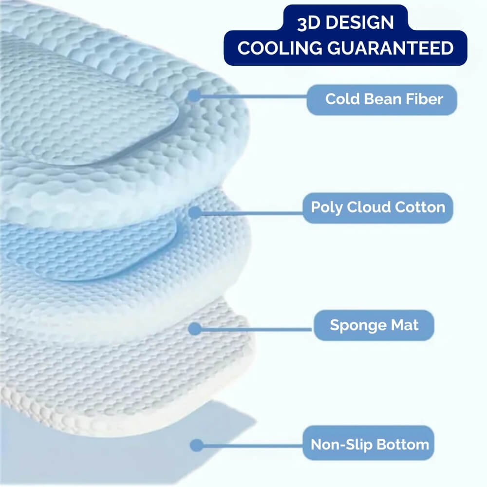 Cooling Pet Bed for Dogs Breathable Washable Sleeping Mat