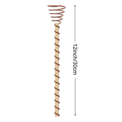 Copper Electroculture Plant Stakes Spiral Garden Antennas