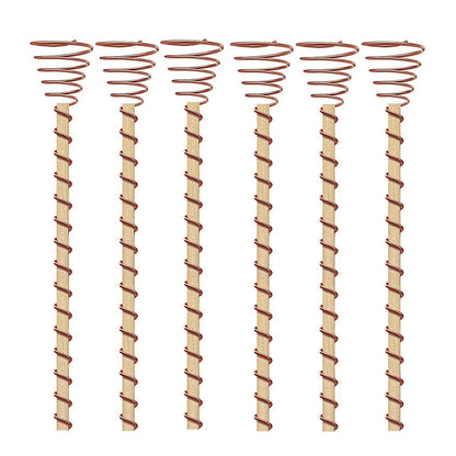 Copper Electroculture Plant Stakes Spiral Garden Antennas