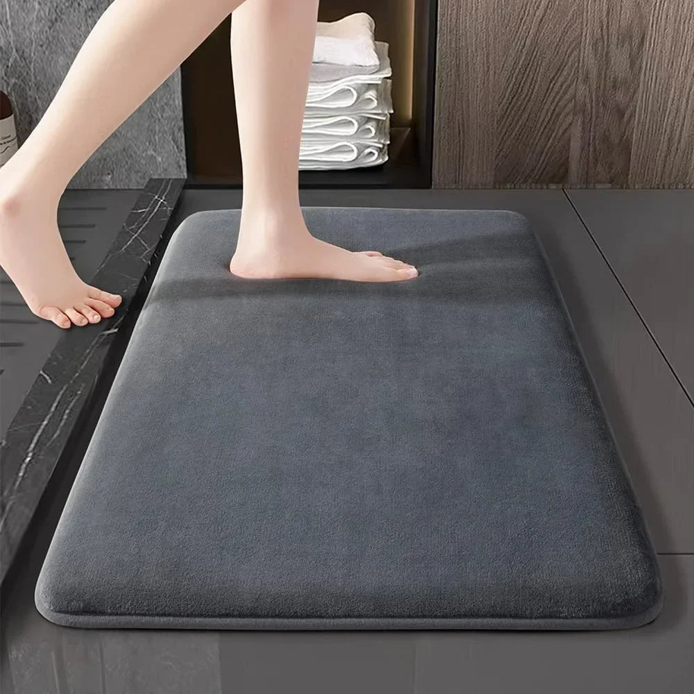 Coral Velvet Super Absorbent Non Slip Floor Mat