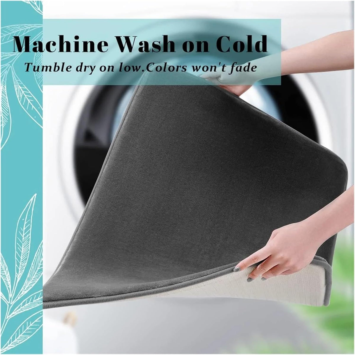 Coral Velvet Super Absorbent Non Slip Floor Mat