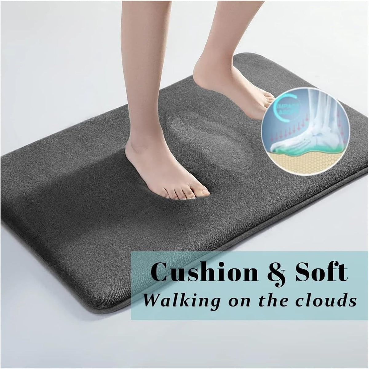 Coral Velvet Super Absorbent Non Slip Floor Mat