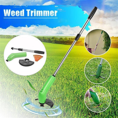 Cordless Battery Powered Grass Trimmer with Extension Pole