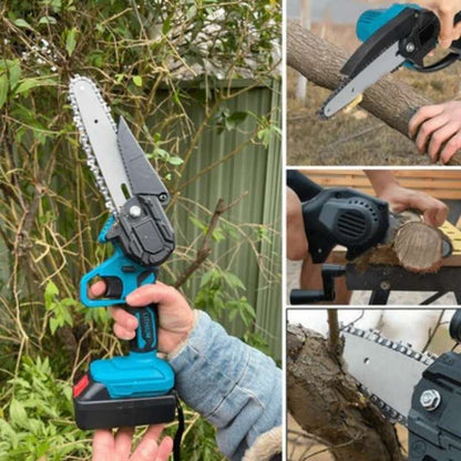 Cordless Electric Chainsaw 6 Inch Lightweight Pruning Tool