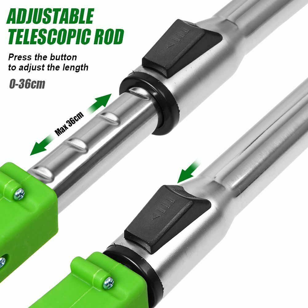 Cordless Electric Grass Trimmer with Adjustable Telescopic Shaft
