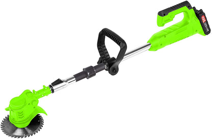Cordless Electric Grass Trimmer with Adjustable Telescopic Shaft