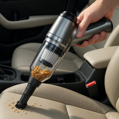 Cordless Handheld Car Vacuum Cleaner with 6 Attachments