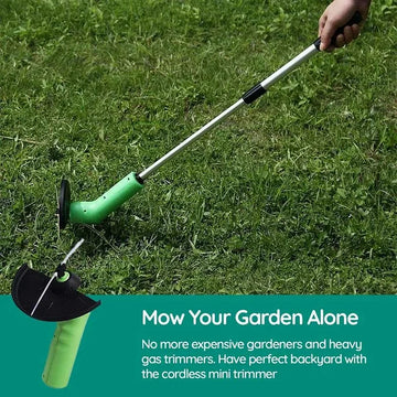 Cordless Mini Weed Trimmer for Lawn and Garden