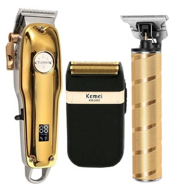 Cordless Professional Hair Clipper Grooming Kit Gold