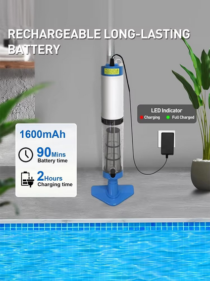 Cordless Rechargeable 3 in 1 Pool Vacuum Cleaner