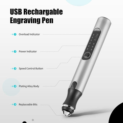 Cordless Rotary Engraving Pen DIY Craft Tool